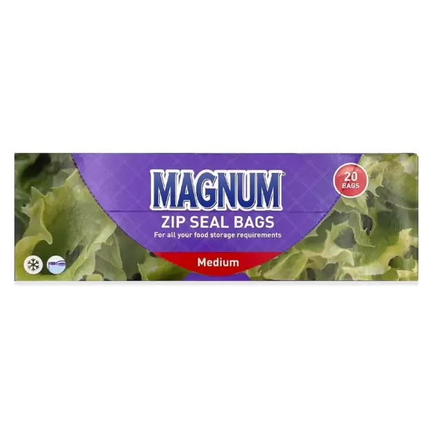 Magnum Medium Zip Seal Bags 20 Pack